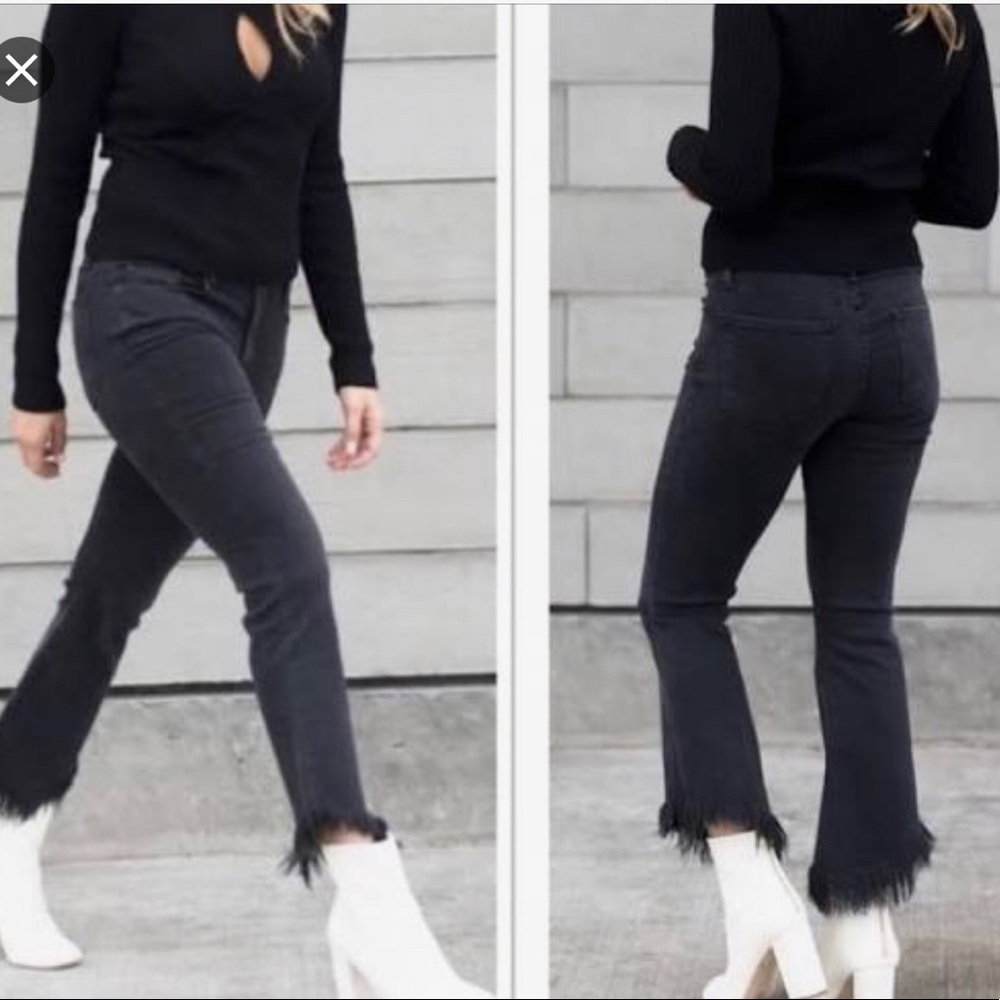 Frame Le crop mini boot jeans